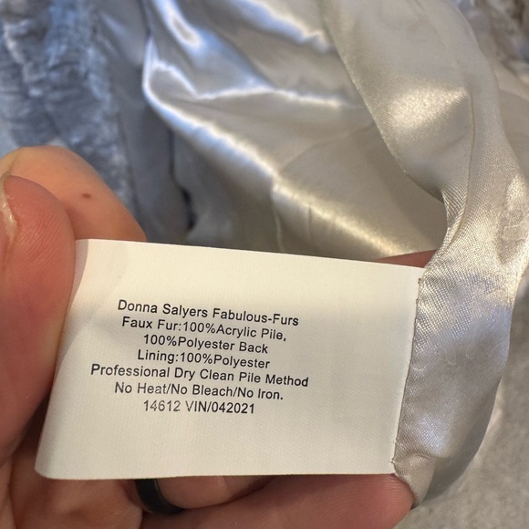 Cream Faux Fur Coat - Picture 7 of 9